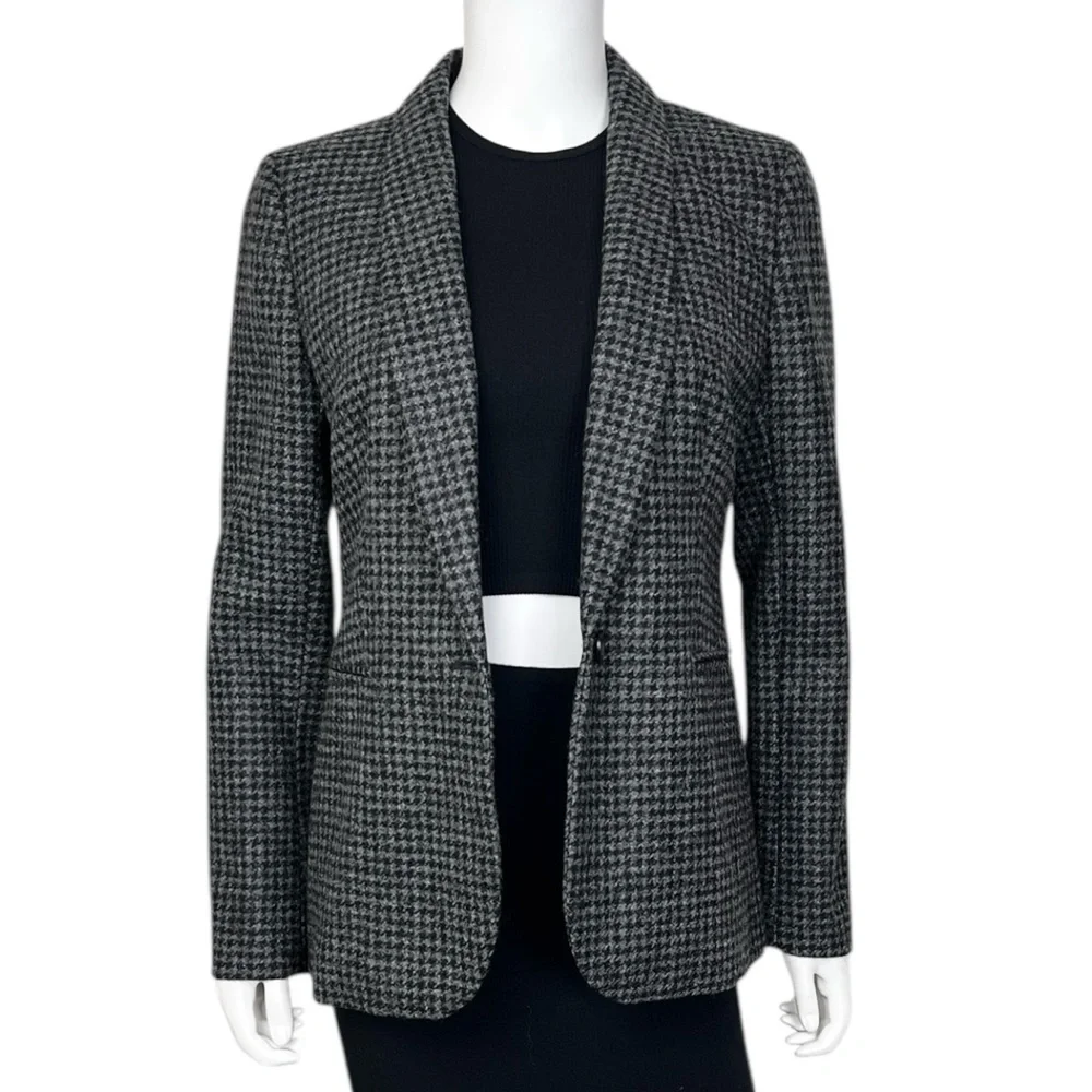 J. Crew Parke Wool Blazer in Houndstooth - NWT sz 6